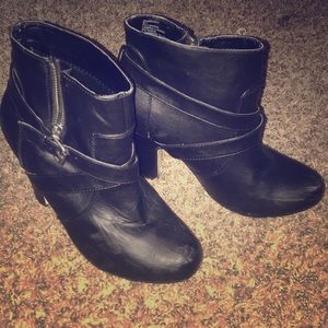 Black ankle boots
